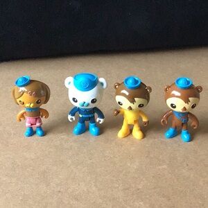 Octonauts  Crew Figures Lot of  4  Mattel 2010-2011